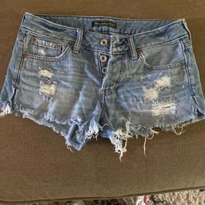 Jean shorts on the shorter side but a good fit
